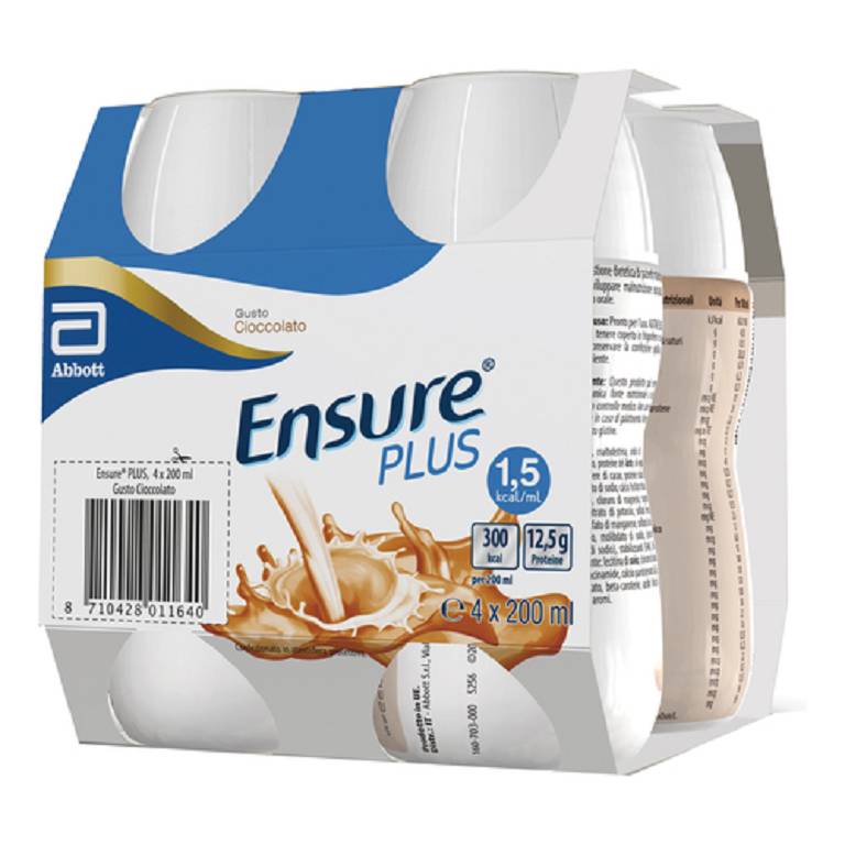 ENSURE PLUS CIOCCOLATO 4X200ML