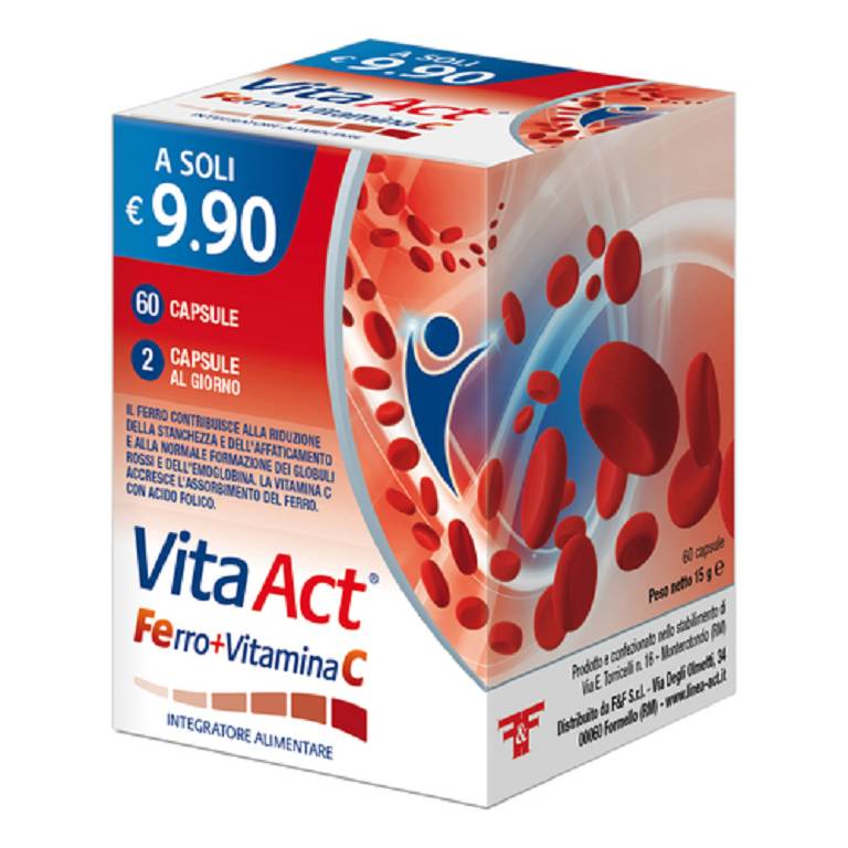 FERRO+VITAMINA C ACT 60CPS