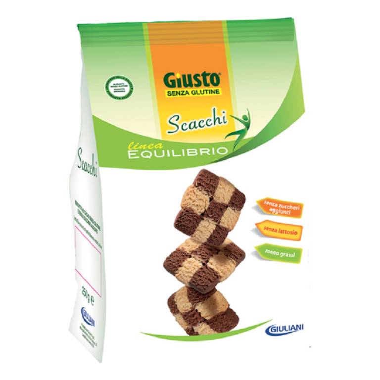 GIUSTO S/G BISC SCACCHI 250G