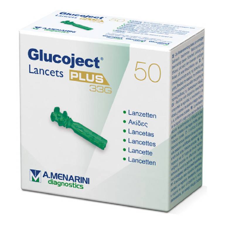 GLUCOJECT LANCETS PLUS G33 50P